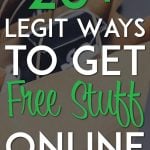 Legit ways to get free stuff online pinterest pin