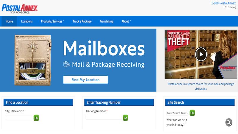 Postal Annex home page