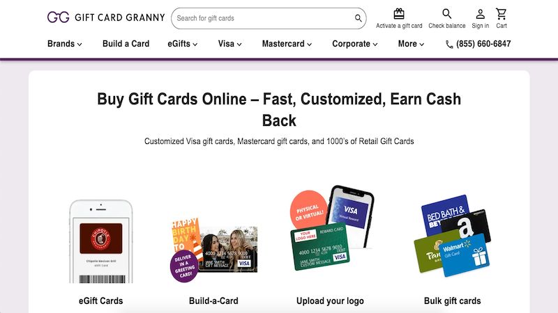 Gift Card Granny site