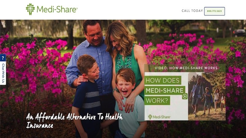 Medi-Share homepage