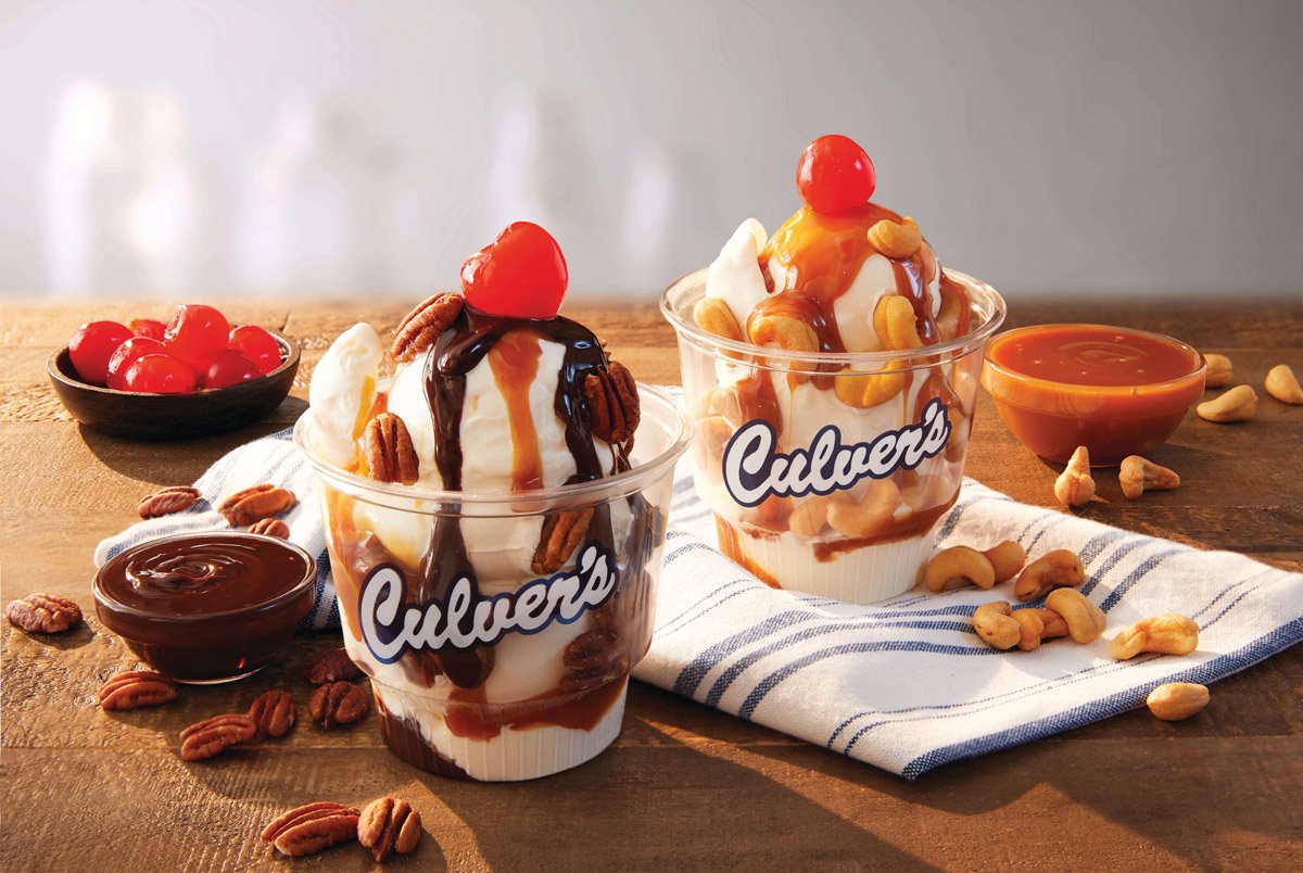 Two sundaes at Culver's. 