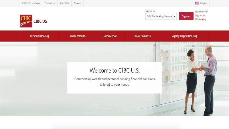CIBC Bank home page