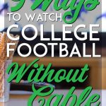 How to watch college football without cable pinterest pin