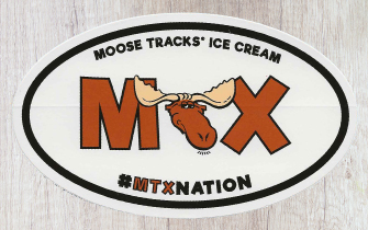 Moose Tracks Ice Cream Sticker