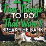 Fun things to do that don't cost money pinterest pin